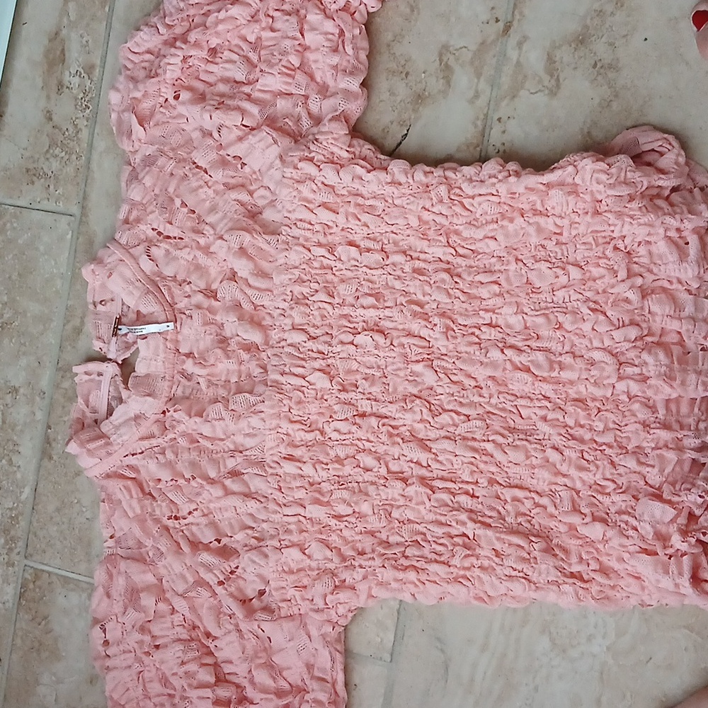 Free People blouse size M new peach color